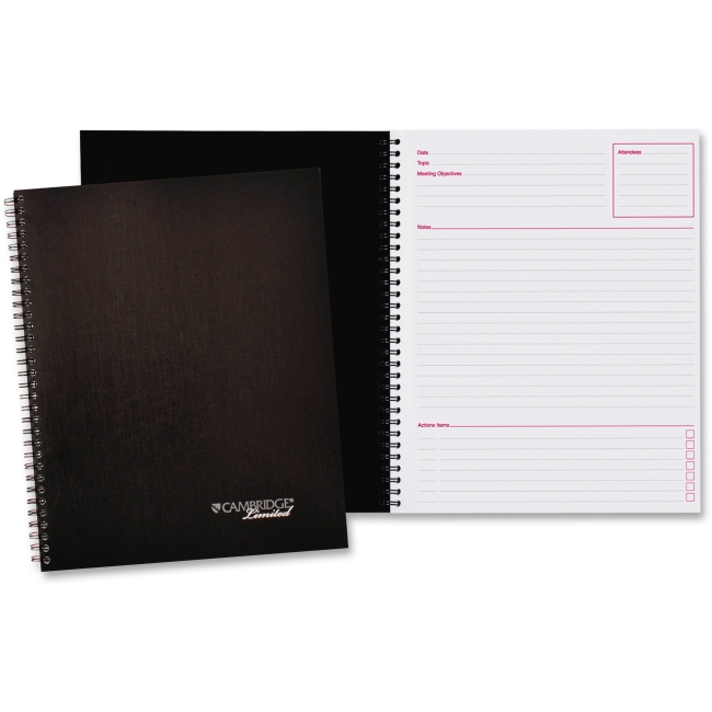 Lorell MEA06341 11 x 8.25 in. 1-Subject Notebook Black & White Lorell MEA06341 11 x 8.25 in. 1-Subject Notebook Black & White