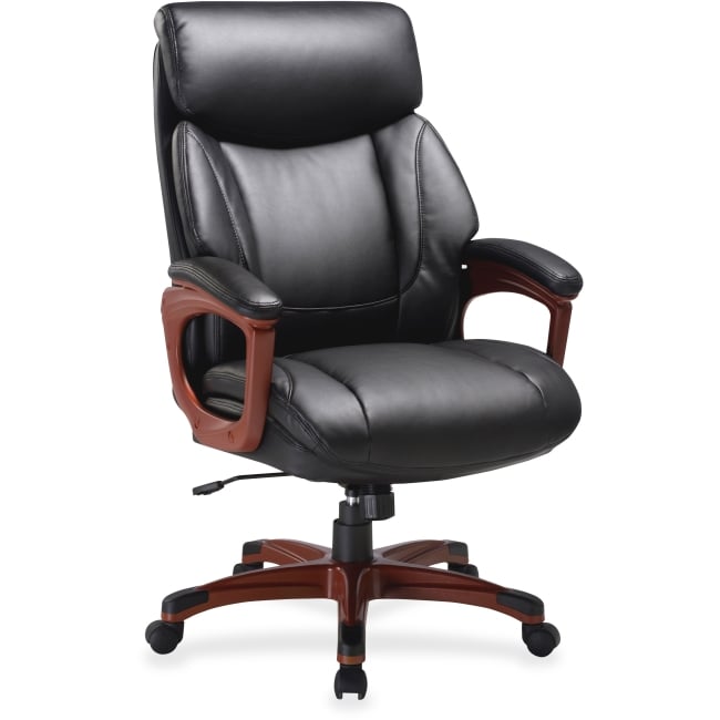 Llr59494 Leather Executive Swivel Office Chair - Black