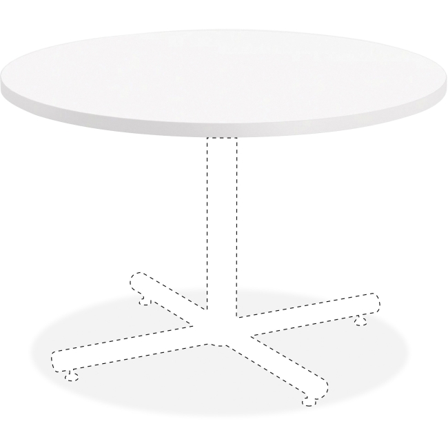 36 In. Hospitality Tabletop, Round - White Laminate