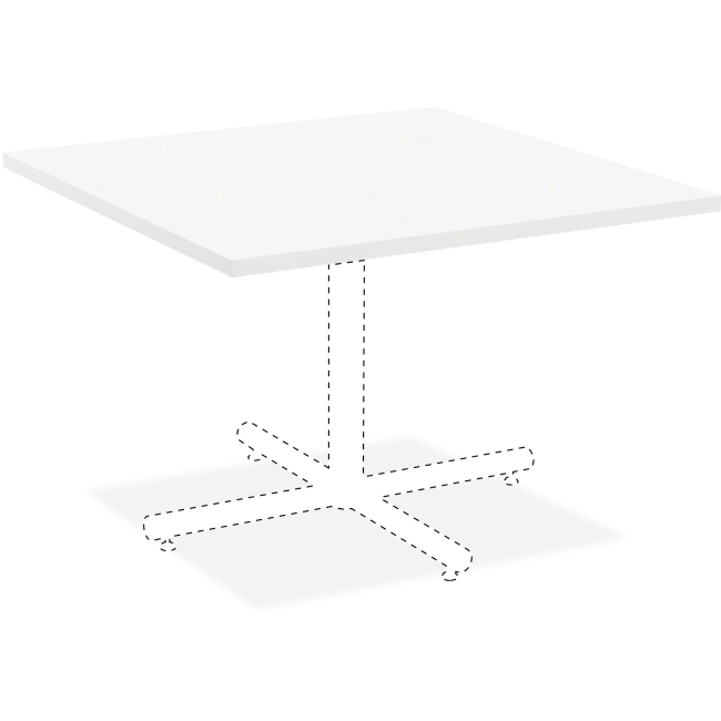36 X 36 In. Hospitality Square Tabletop - White