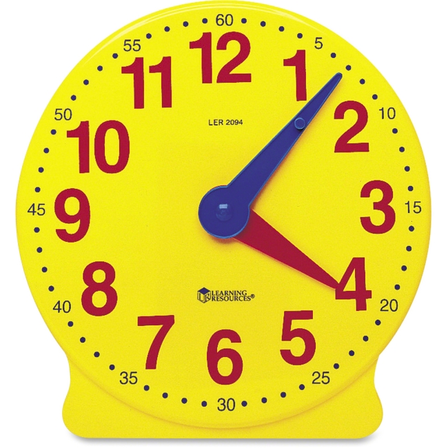 Lrnler2202 4 In. Geared Learning Clocks - Multi Color, 6 Piece