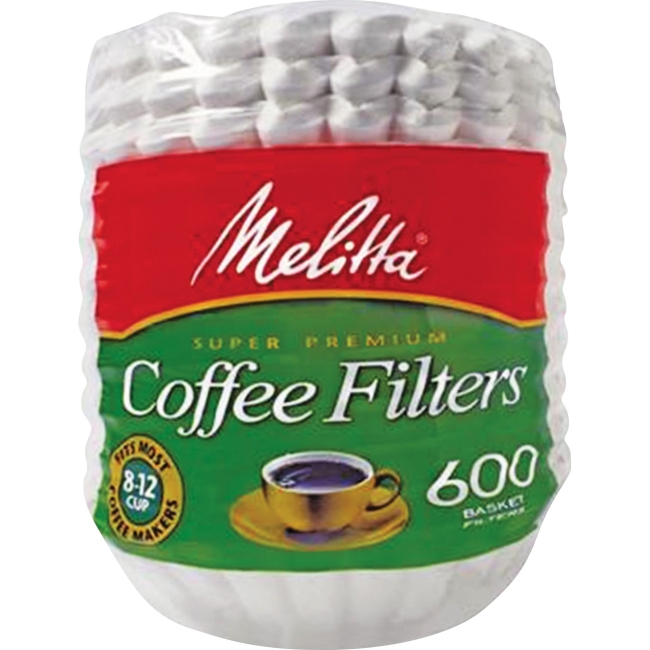 Mla631132 Super Premium Basket-style Coffee Filter - White, 600 Count