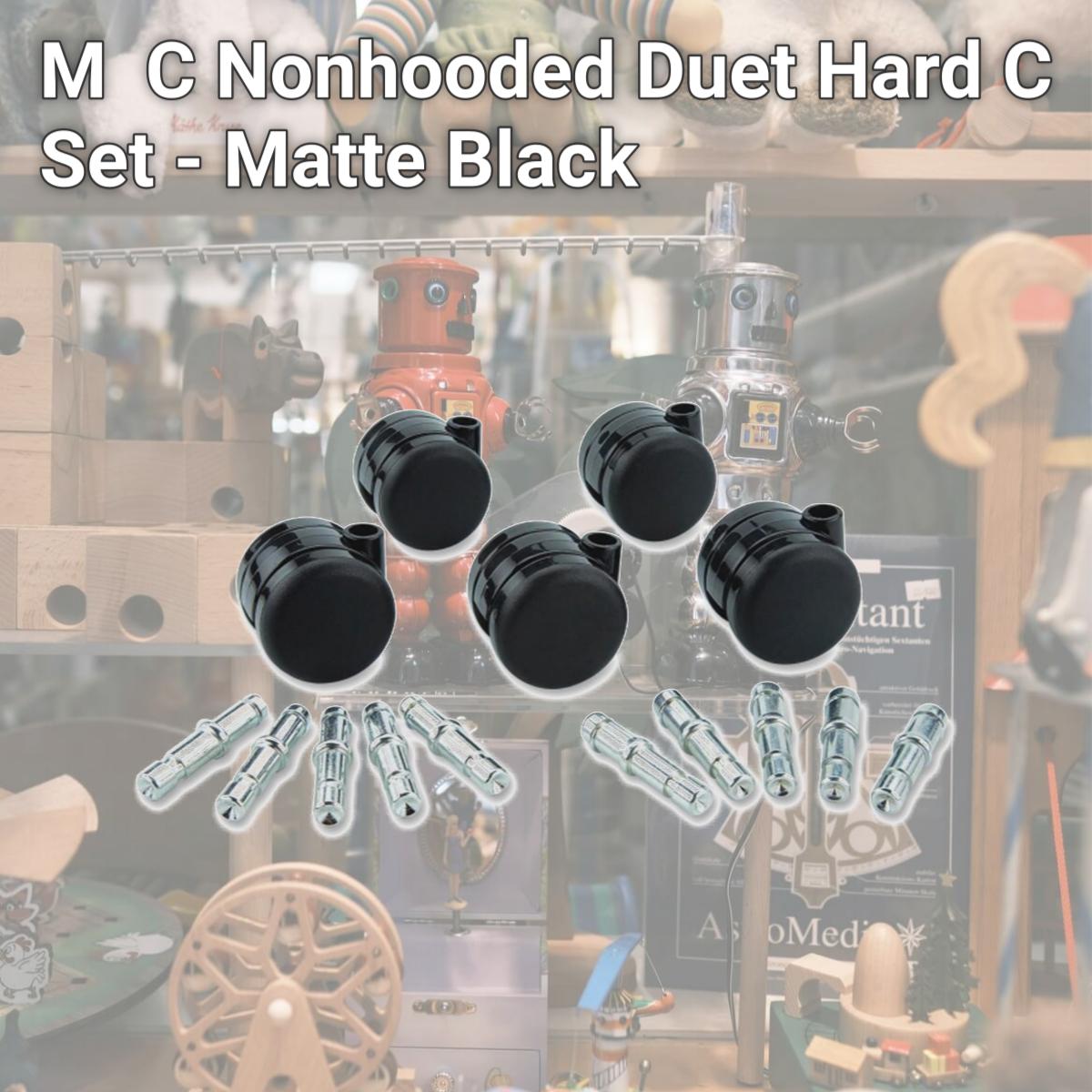 Picture of Master MAS23623 Caster Nonhooded Duet Hard Caster Set - Matte Black