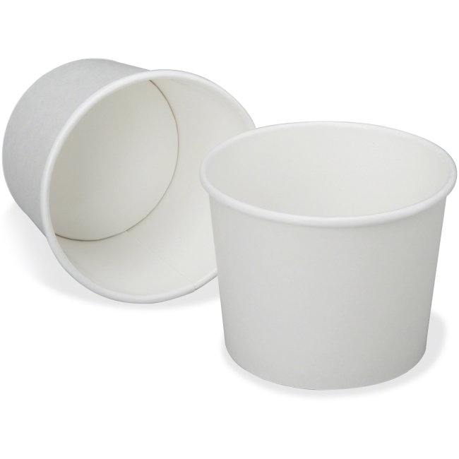 16 Oz Disposable Paper Cup, White