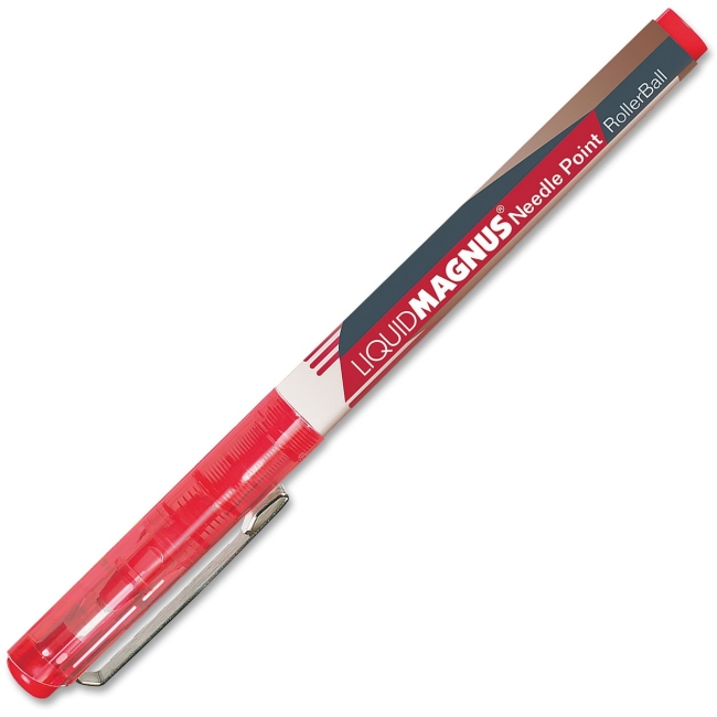 Skilcraft NSN5068501 0.7 mm Metal Clip Rollerball Pen - Red Skilcraft NSN5068501 0.7 mm Metal Clip Rollerball Pen - Red
