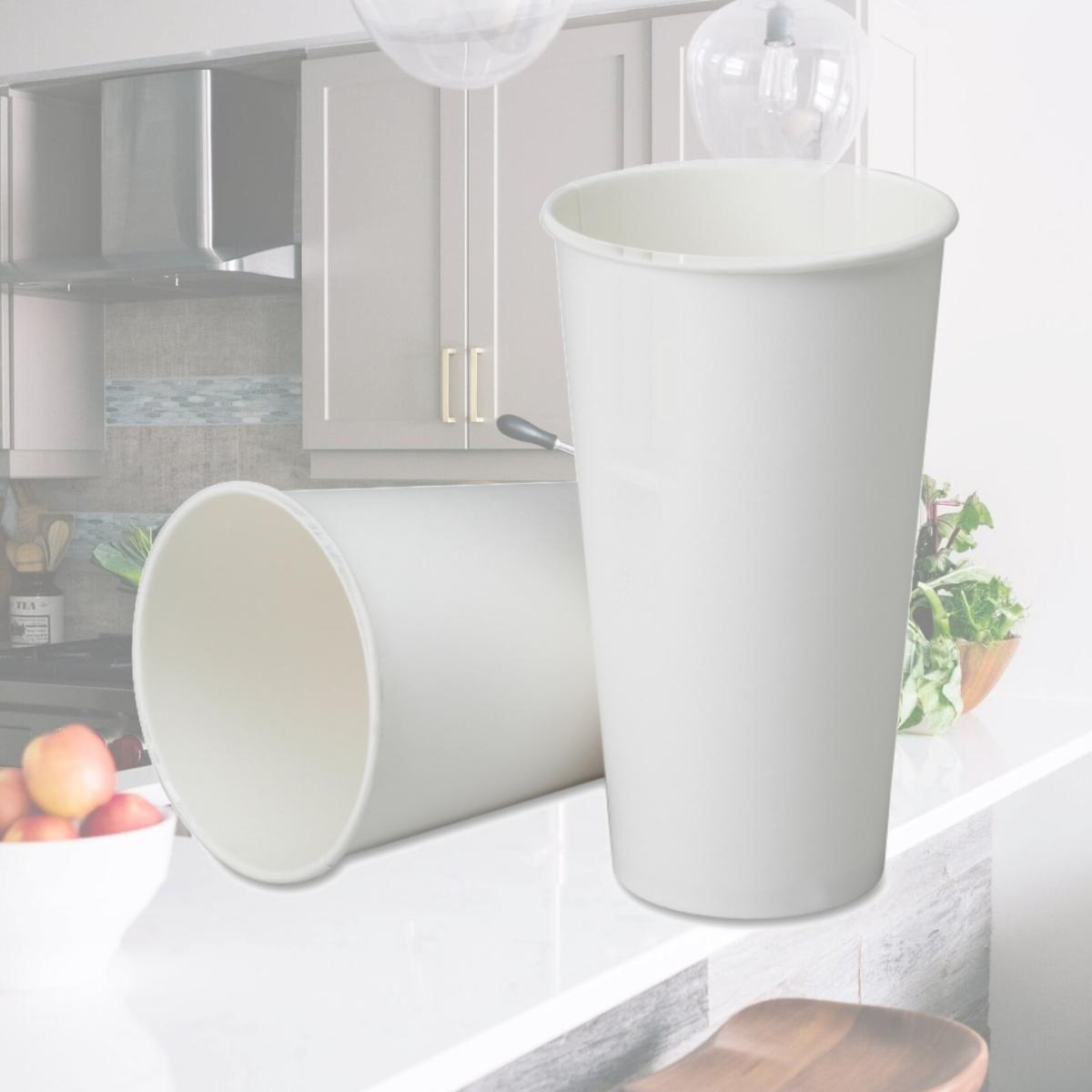 Picture of Skilcraft NSN6457876 32 oz Paper Cups for Cold Beverages, White