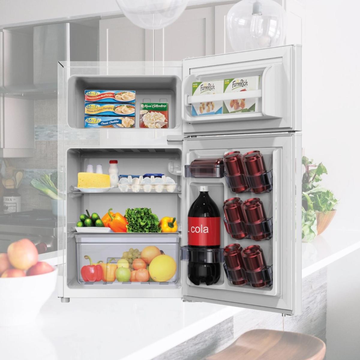 Picture of Avanti AVARA31B0W 3.1 cu. Ft. Two Door Centre Compact Refrigerator