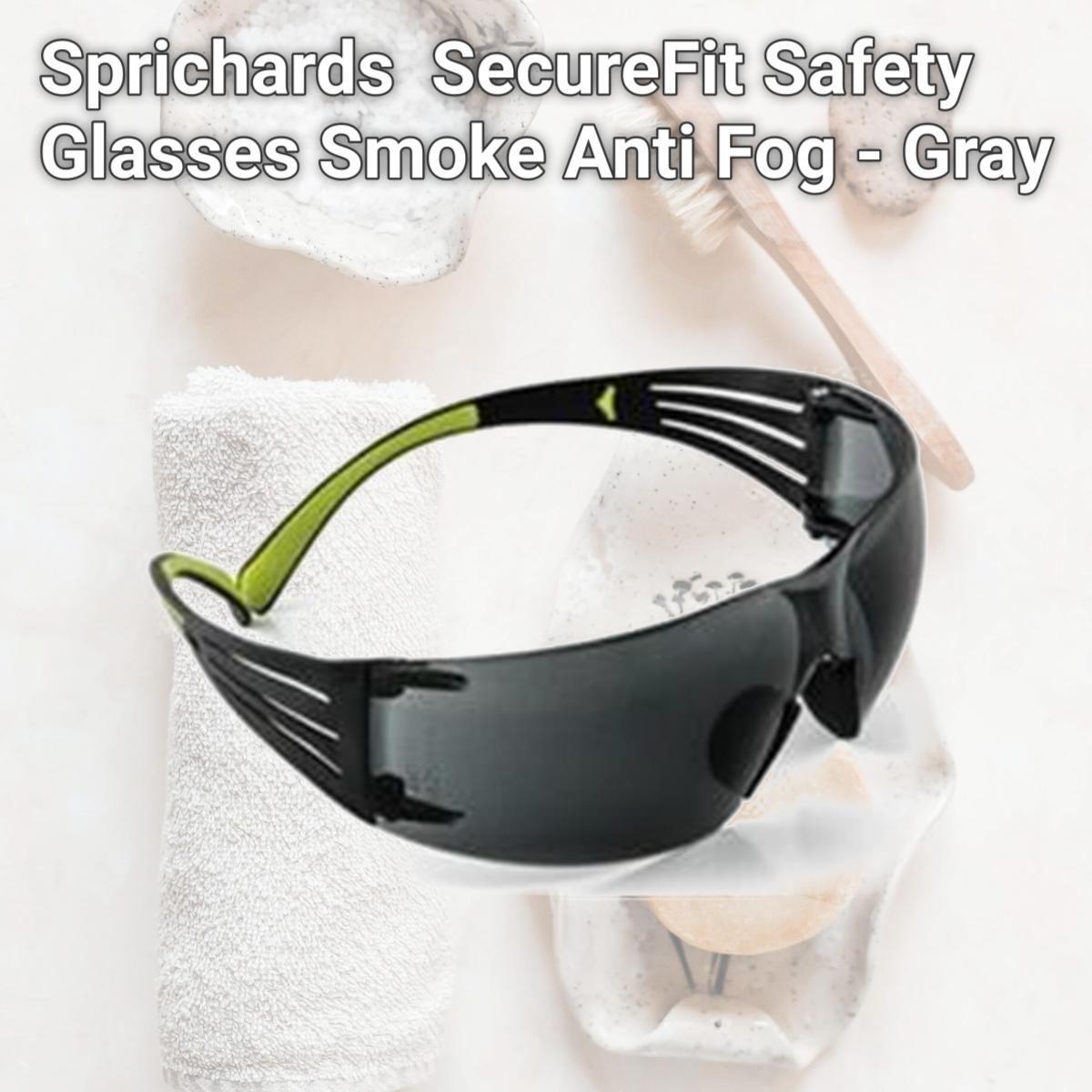Picture of Sprichards MMMSF402AF SecureFit Safety Glasses Smoke Anti Fog - Gray