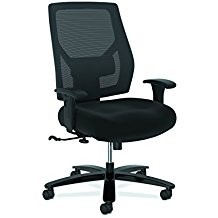 Bsxvl585es10t High-back Big & Tall Task Chair With Adjustable Arms & Lumbar, Black