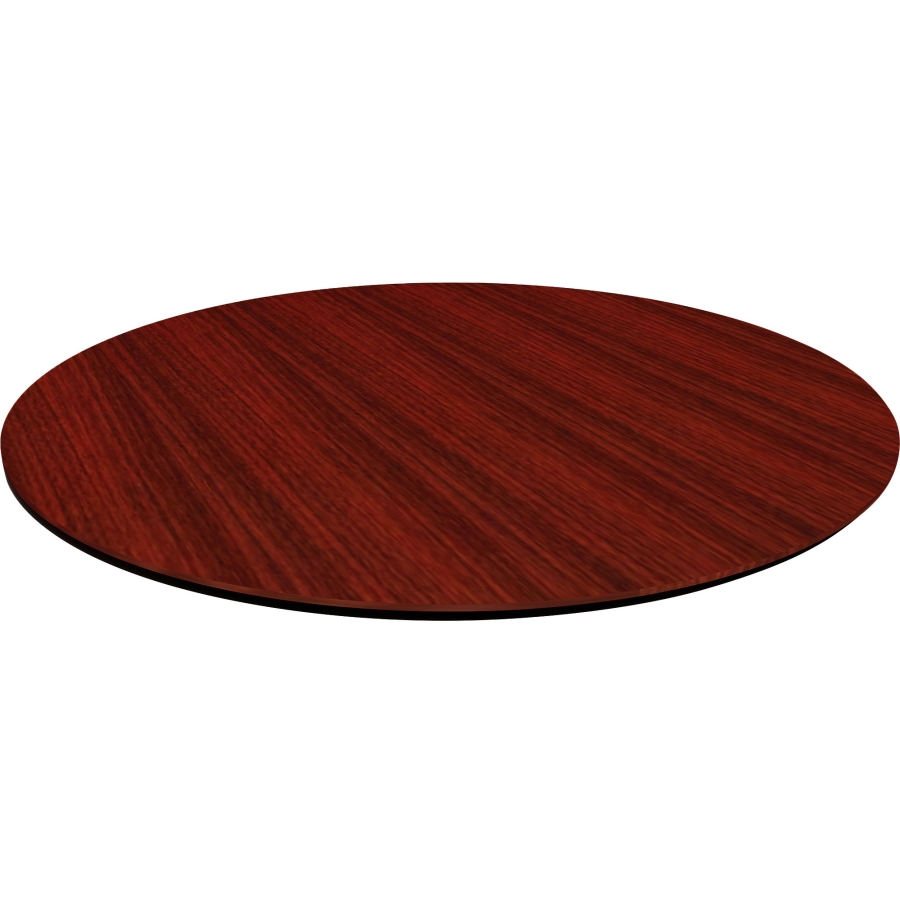 Llr59641 48 In. Knife Edge Banding Round Conference Tabletop, Mahogany