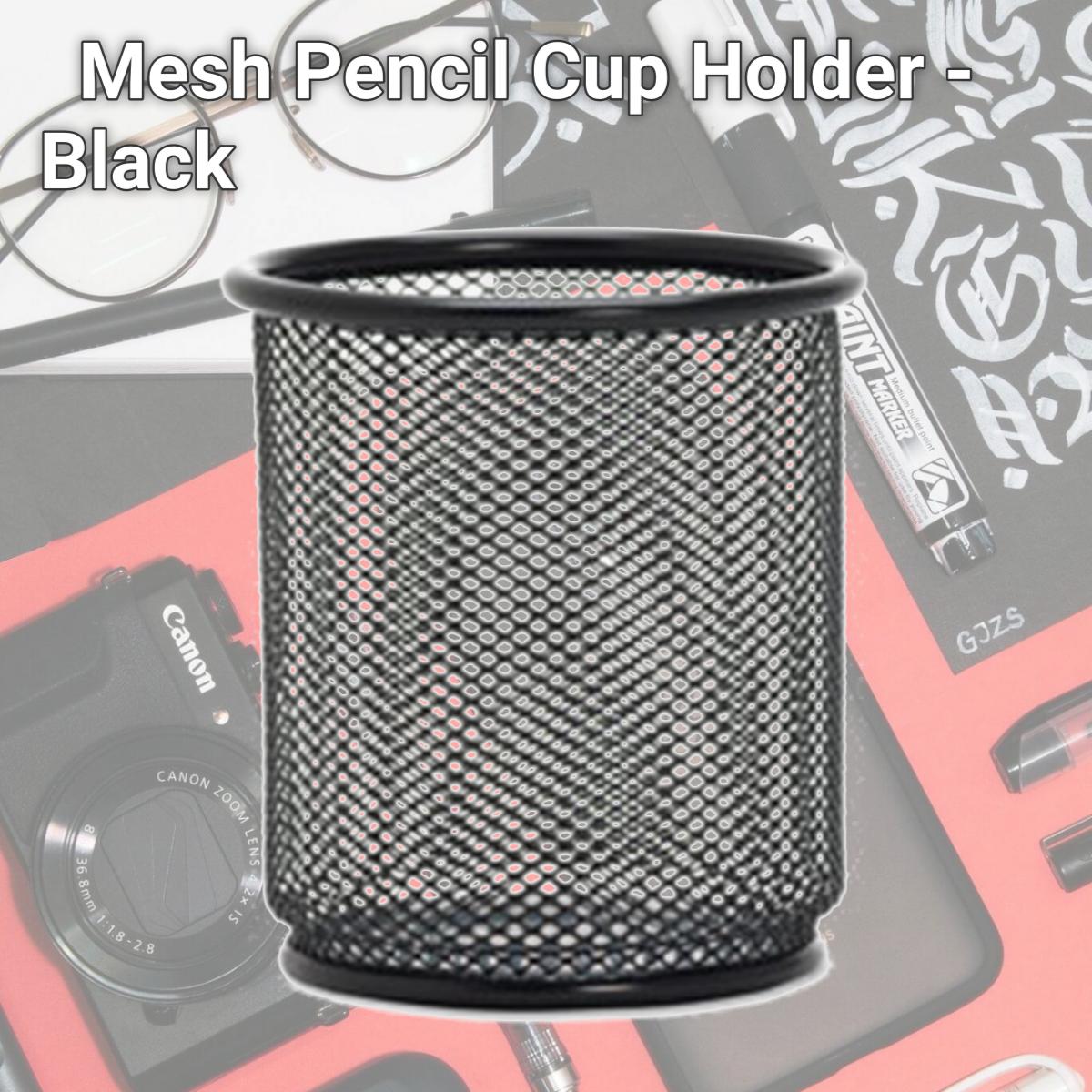 Picture of Lorell LLR84149BX Mesh Pencil Cup Holder - Black