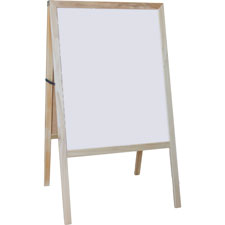 Flipside Products Flp31200 Dry-erase Board & Chalkboard Easel - Black & White