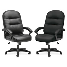 2095hpwst10t Pillow-soft Executive High-back Chair - Black