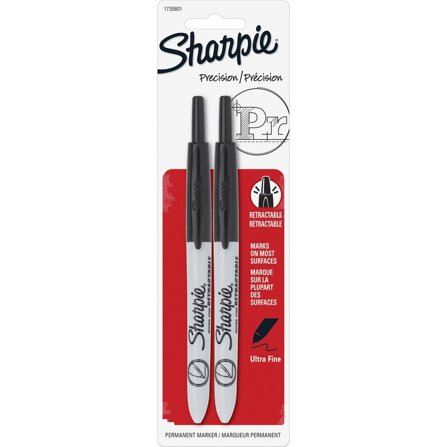 Sharpie Ultra-fine Tip Retractable Markers - Black
