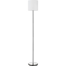 Llr99967 10w Linen Shade Led Floor Lamp, Silver