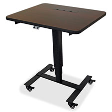 Llr99979 Electric Single Leg Sit-to-stand Table, Black