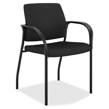 Honis110cu10 Ignition Nylon Glides Multi-purpose Stacking Chair, Black