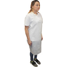 Impact Products Impmdp46ws Disposable Poly Apron - White