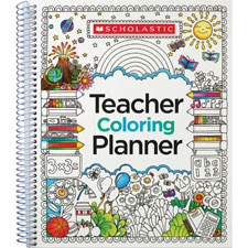 Scholastic Teaching Resources Shs809292 Doodle Weekly & Monthly Teaching Planner, Multicolor