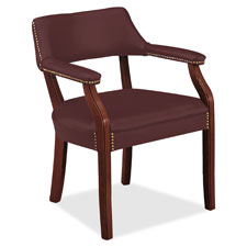 6550 Series Traditional Guest Chair - Merlot