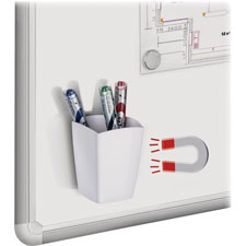Magnetic Pencil Cup - White