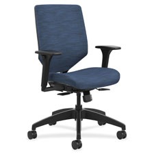 Solve Fabric & Reactive Mid-back Task Chair, Black