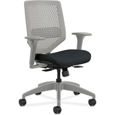 Solve Seating Titanium Mid-back Task Chair, Black