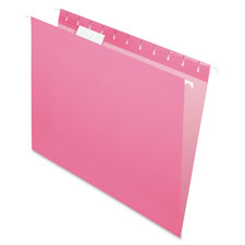 PFX81609 Essentials Pink Hanging Folder, Pink