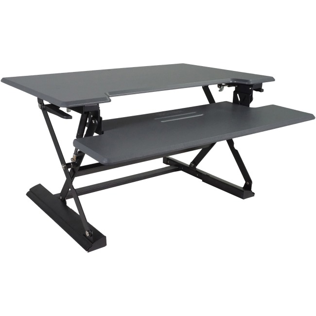 Victor Technology Vctdcx710 High Rise Height Adjustable Standing Desk, Black & Gray