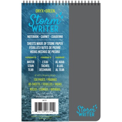Roa16721 Storm Writer 4 X 6 In. Notebook - White