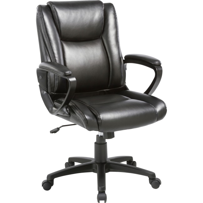Llr81801 Soho High-back Leather Chair, Black