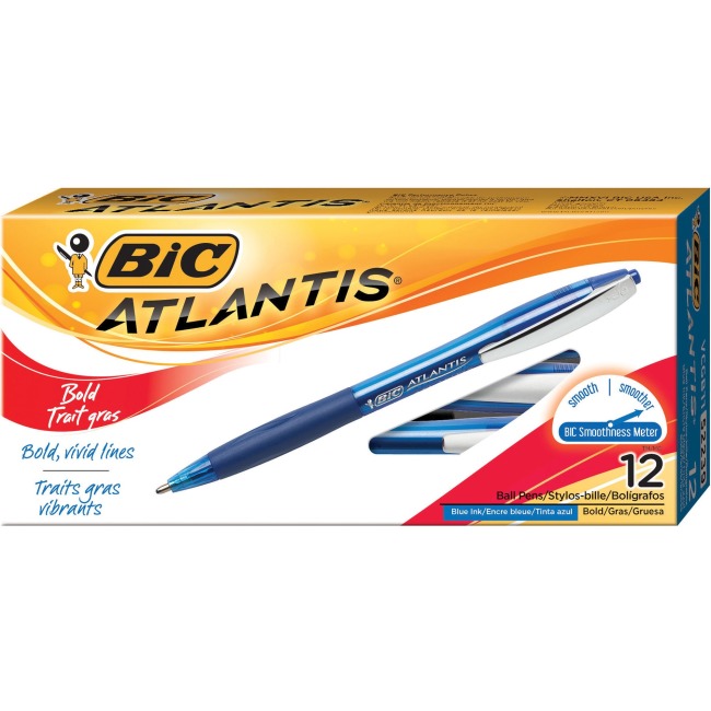 Vcgb11be Atlantis Retractable Ballpoint Pen, Blue