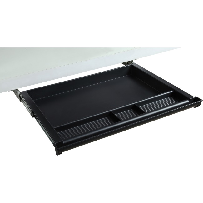 Llr82092 Laminate Desk 4-compartment Drawer, Black