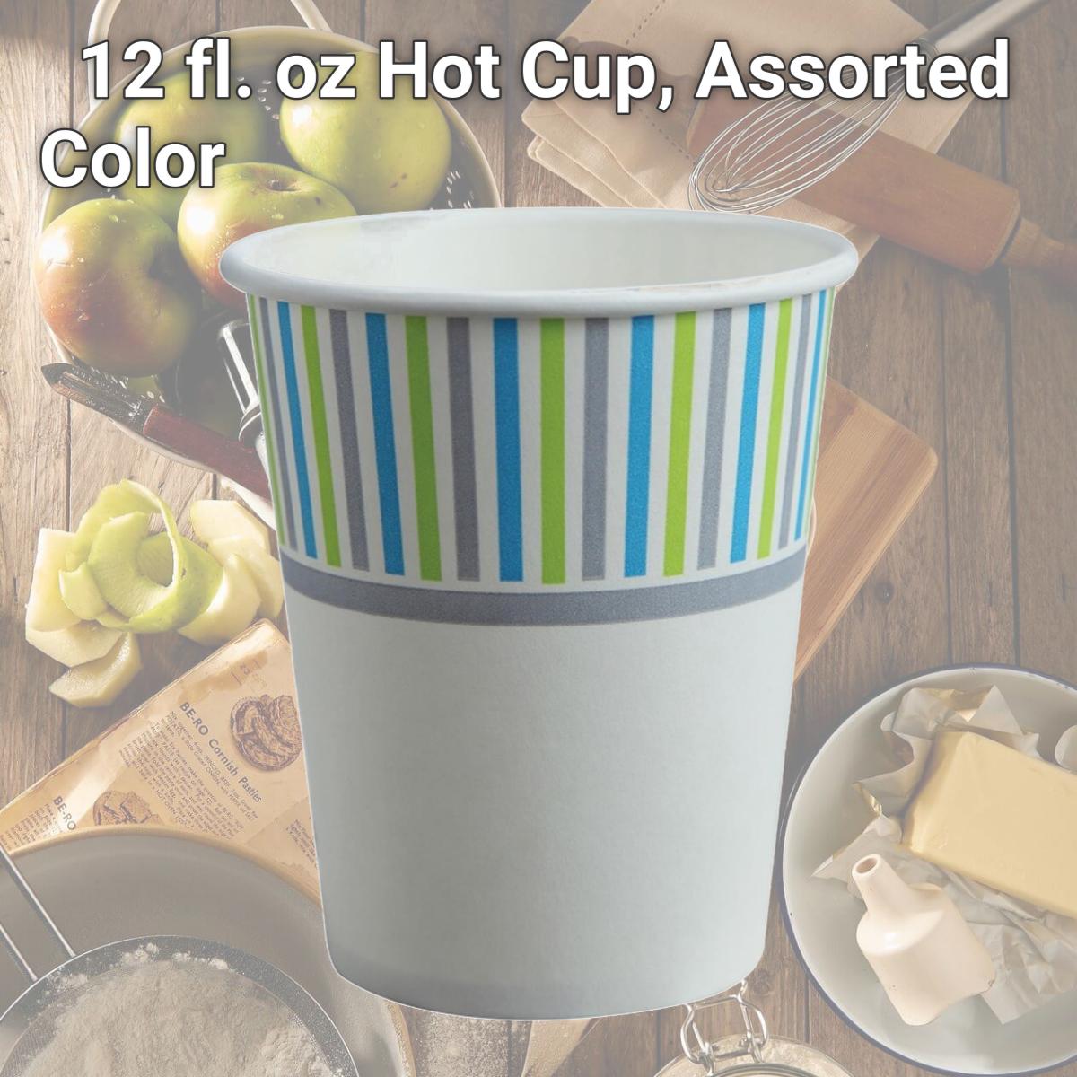 Picture of Genuine Joe GJO10318 12 fl. oz Hot Cup, Assorted Color