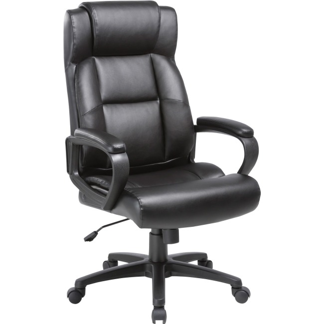 Llr41844 Soho High-back Leather Executive Chair, Black