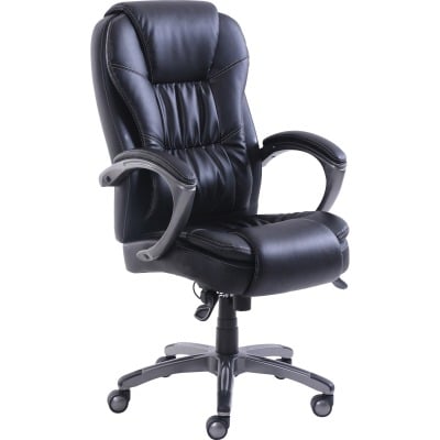 Llr50092 Active Massage Leather Chair, Black