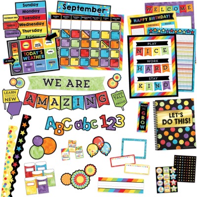 Carson-dellosa Cdp145090 Celebrate Learning Variety Decor Set, Multicolor