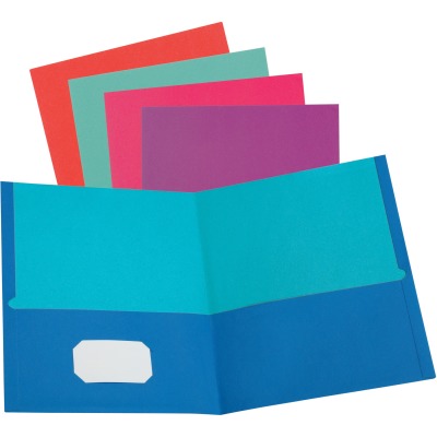 Oxf52074 Twisted Twin Pocket Folder, Assorted Color