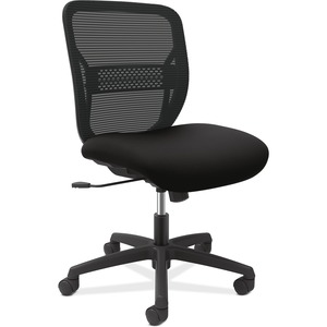 Gvnmz1accf10 Gateway Armless Mid-back Task Chair - Black Frame - 38.3 X 25.8 X 25.8 In.