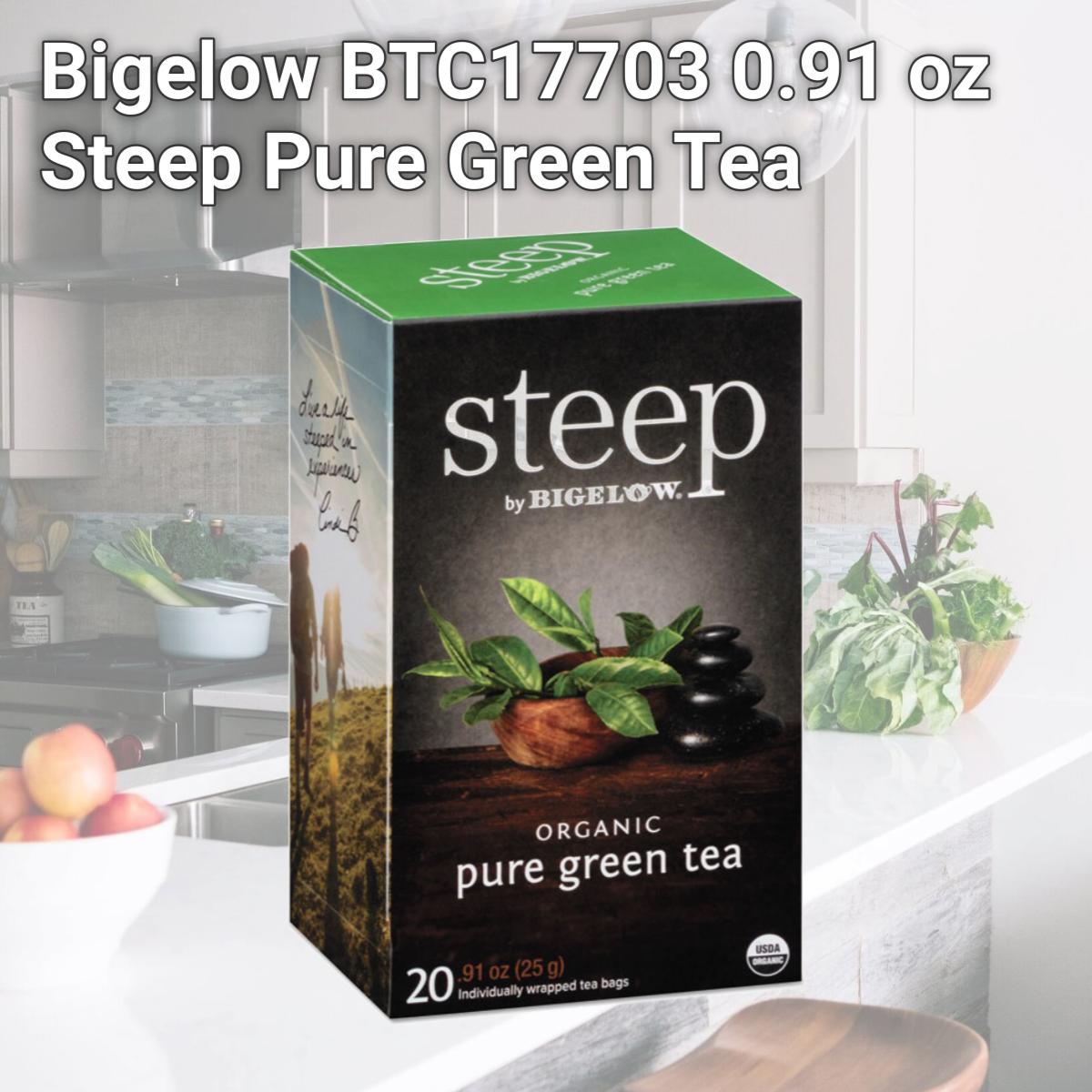Picture of Bigelow BTC17703 0.91 oz Steep Pure Green Tea