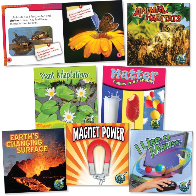 Cdp419331 Rourke Educational Grades 1-2 Science Library Book Set, Multi Color