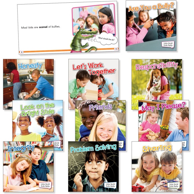 Cdp102614 Rourke Educational Grades K-2 Little World Social Skills Set Education Printed Book, Multi Color