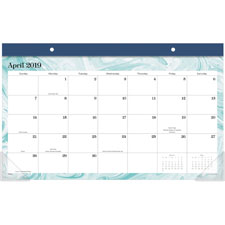 Aagd1209705a Monthly Desk Pad, Marble