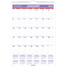 Aagpm22820 Monthly Wall Calendar - White
