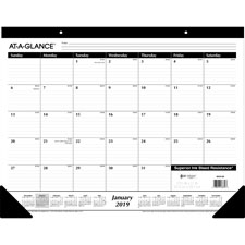 Aagsk240020 Classic Monthly Desk Pad - Black