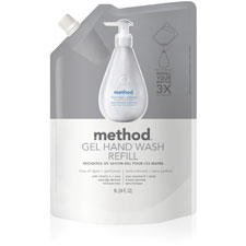 Method Products Mth00658ct Free & Clear Gel Hand Wash Refill - Clear
