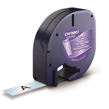 Dym2050824 0.5 In. Letratag Label Maker Plastic Labels - Clear