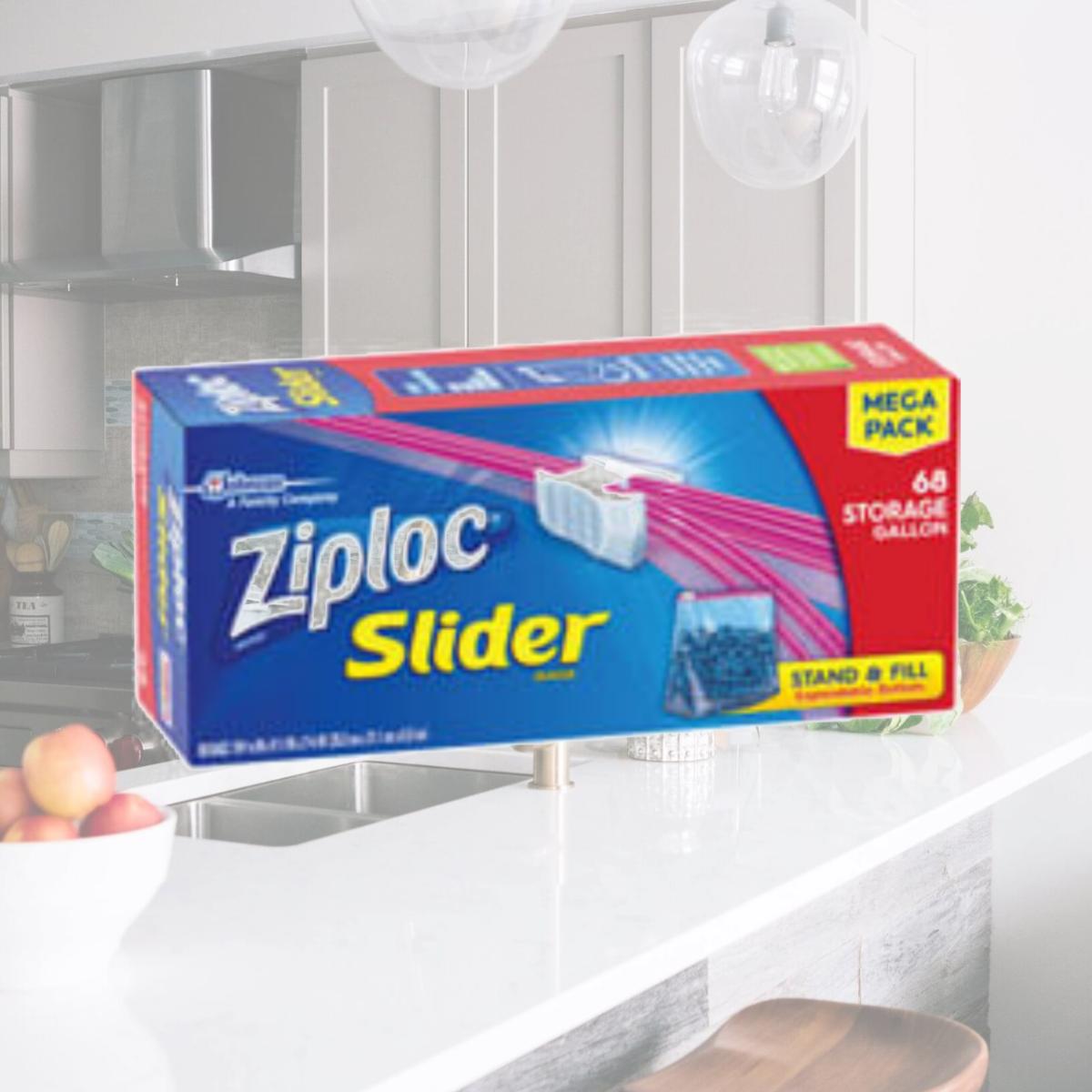 Picture of S.C. Johnson & Son SJN651305 1 gal Ziploc Slider Storage Bags - Clear