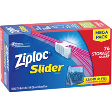 Sjn662102 1 Qt. Ziploc Slider Storage Bags - Clear