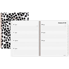 Aag1166200 Dab Weekly & Monthly Calendar Planner, Black & White - Medium